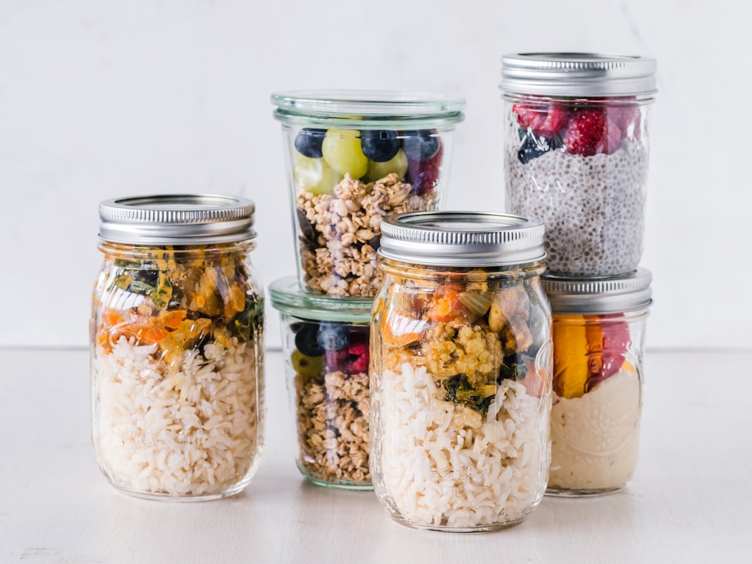 Clean eating meal preparation with fresh vegetables